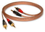 Акустический кабель плоский из чистой бескислородной меди сечением 12 Ga (2х3.5 мм2) готовый с разъемами типа "банан" DAXX S52-25 (2,5 метра)