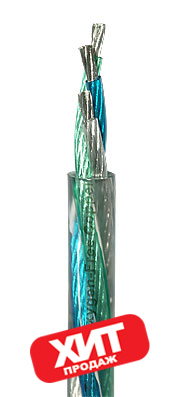 Силовой кабель медный сечением 13 Ga (3 проводника по 2.5 мм2) (для домашней проводки, для проводки в доме) в нарезку DAXX P313 (1 метр)
