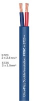Акустический кабель двухжильный (провод) негорючий из чистой бескислородной меди сечением 14 Ga (2х2.5 мм2) в нарезку DAXX S723 (1 метр)