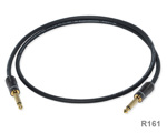 Экранированный Jack - Jack (большой джек 6.3 мм "папа"-"папа" моно TS) кабель DAXX R161-07 (0,75 метра)
