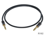 Экранированный Jack - Jack (большой джек 6.3 мм "папа"-"папа" стерео TRS) кабель DAXX R162-07 (0,75 метра)