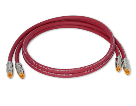 Аудио аналоговый кабель из посеребренной меди класса Hi-Fi в нарезку DAXX R89-15 готовый (1,5 метр)