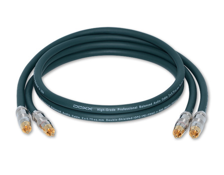 Аудио аналоговый кабель негорючий из чистой бескислородной меди класса Hi-Fi в нарезку DAXX R86-40 готовый (4 метра)