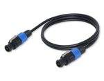 Акустический (спикерный/колоночный) коаксиальный кабель (провод) из чистой бескислородной меди готовый с разъемами SpeakOn-SpeakOn DAXX M02-10 (1 метр)