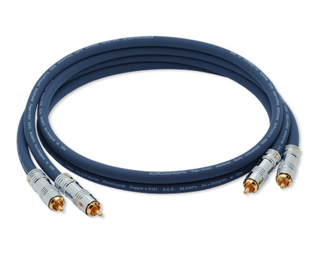 Аудио аналоговый кабель из монокристаллической меди класса High End в нарезку DAXX R109-07 готовый (0,75 метра)